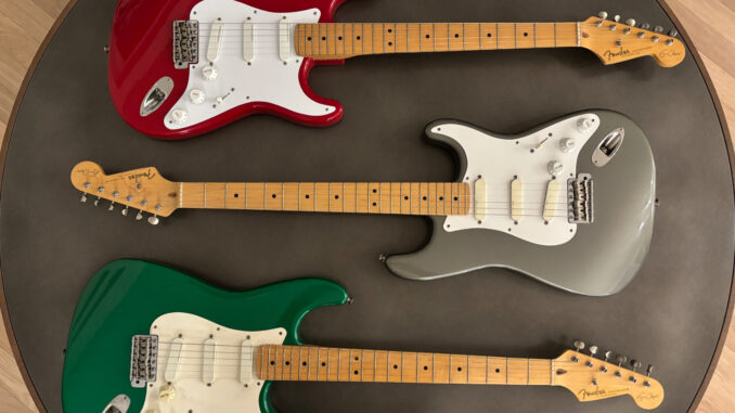 Fender Stratocaster Eric Clapton 1988 - 7up green, Torino red, pewter