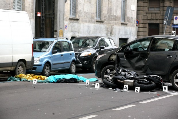 Incidente automobilistico a Milano